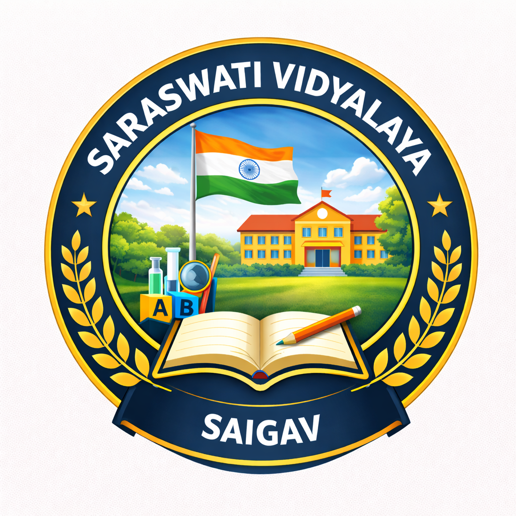 Saraswati Vidyalaya, Saigav logo