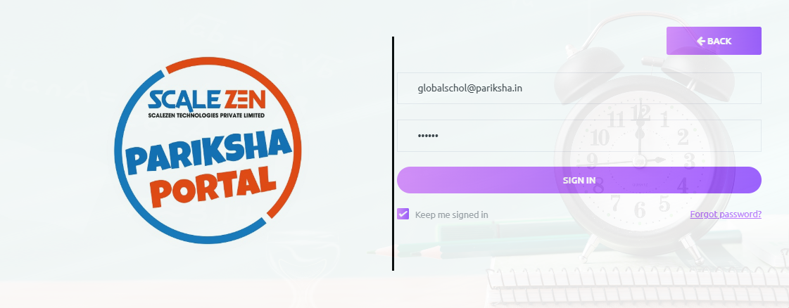Pariksha Portal web screenshot 2