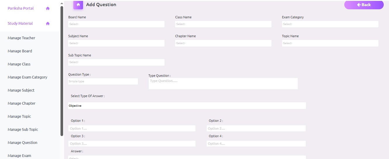 Pariksha Portal web screenshot 4